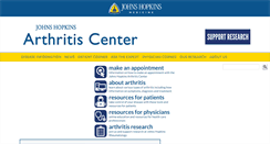 Desktop Screenshot of hopkinsarthritis.org